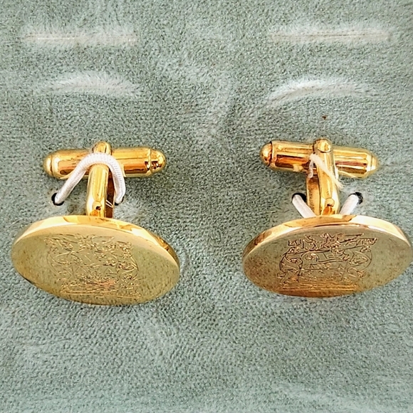 Vintage Anson Gold-Tone Cufflinks - Picture 7 of 13